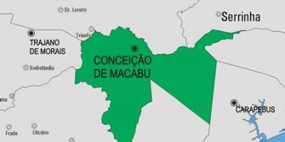 Karte Conception de Macabu pašvaldības