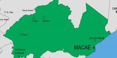 Karte Macaé pašvaldības