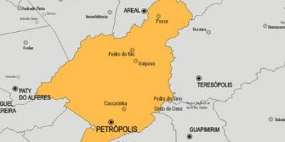 Karte Petrópolis pašvaldības