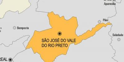 Karte São José do Vale do Rio Preto pašvaldības