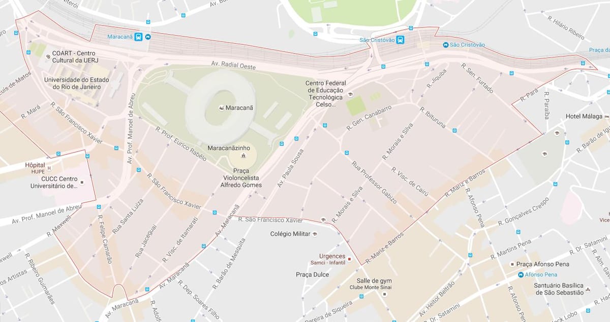 Karte bairro Maracanã