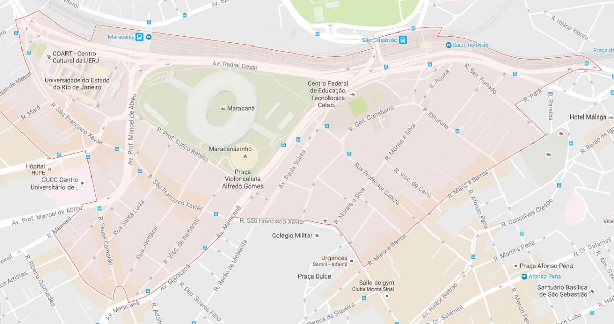 Karte bairro Maracanã