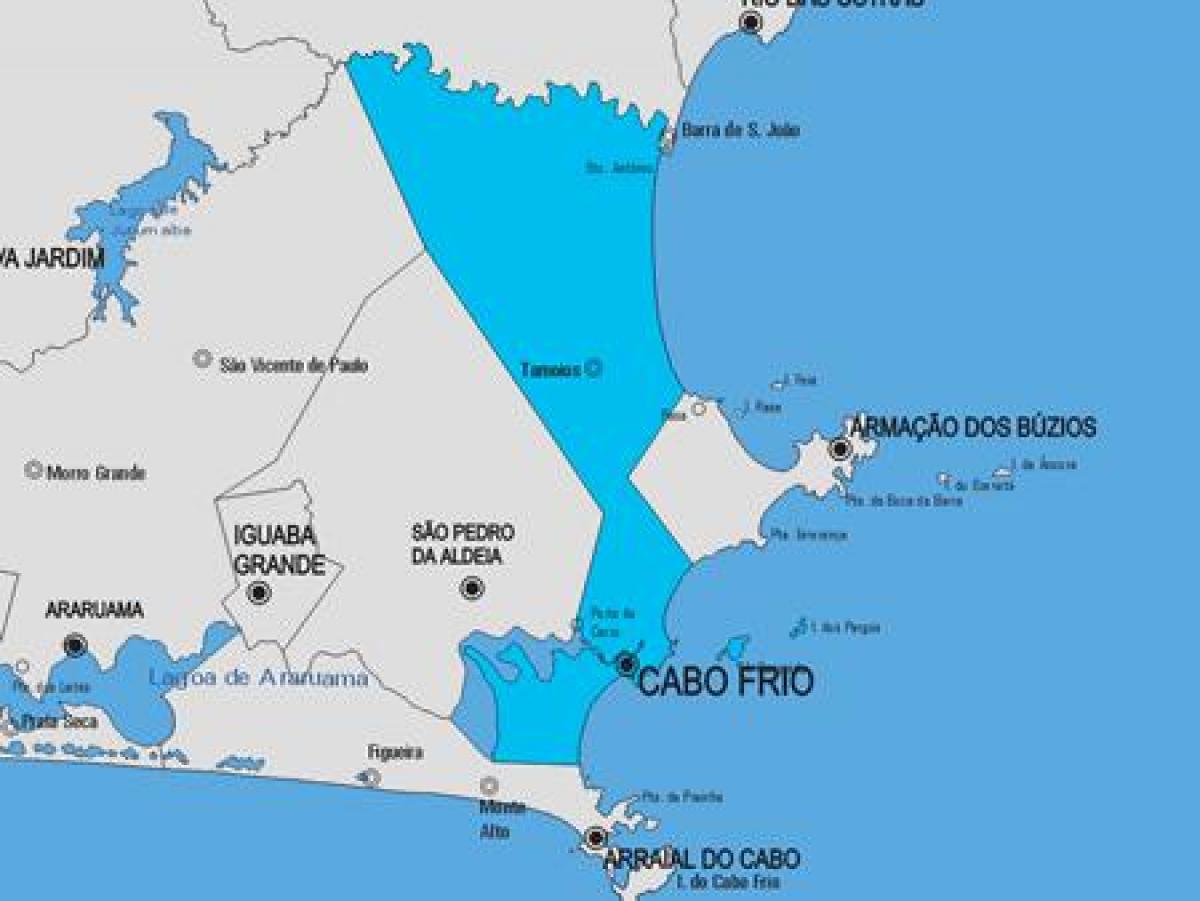Karte Cabo Frio pašvaldības