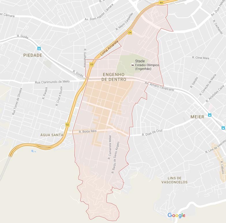 Karte Engenho Dentro de