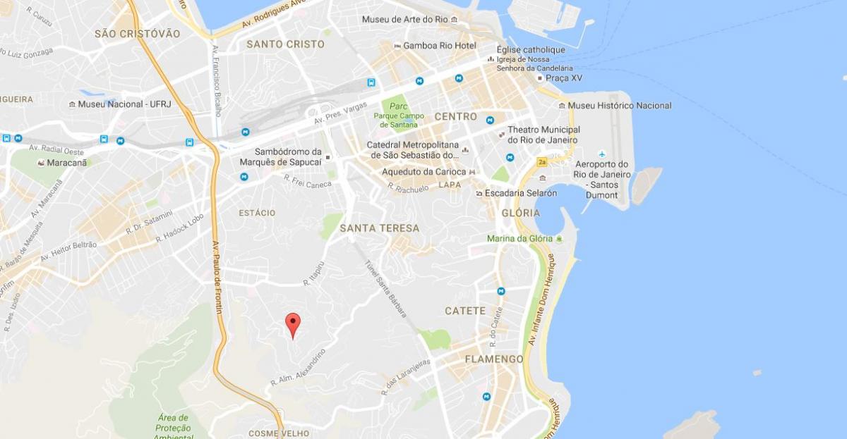 Karte favela Mangueira