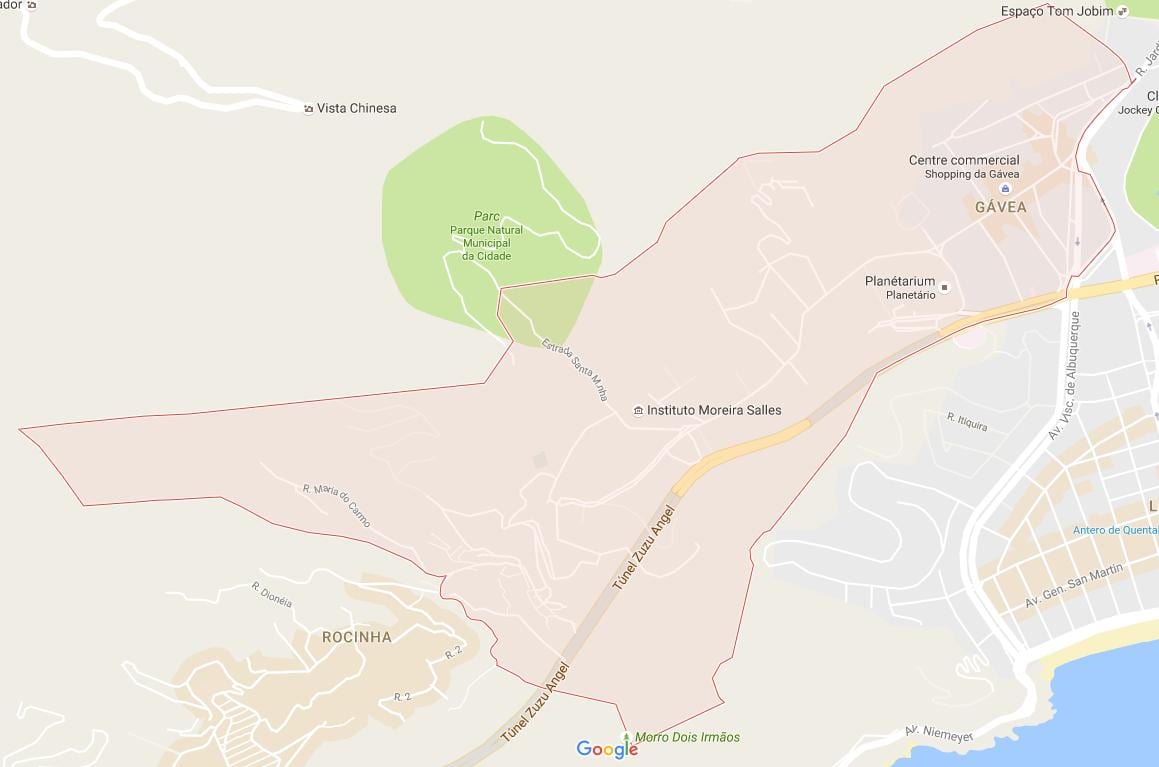 Karte Gávea