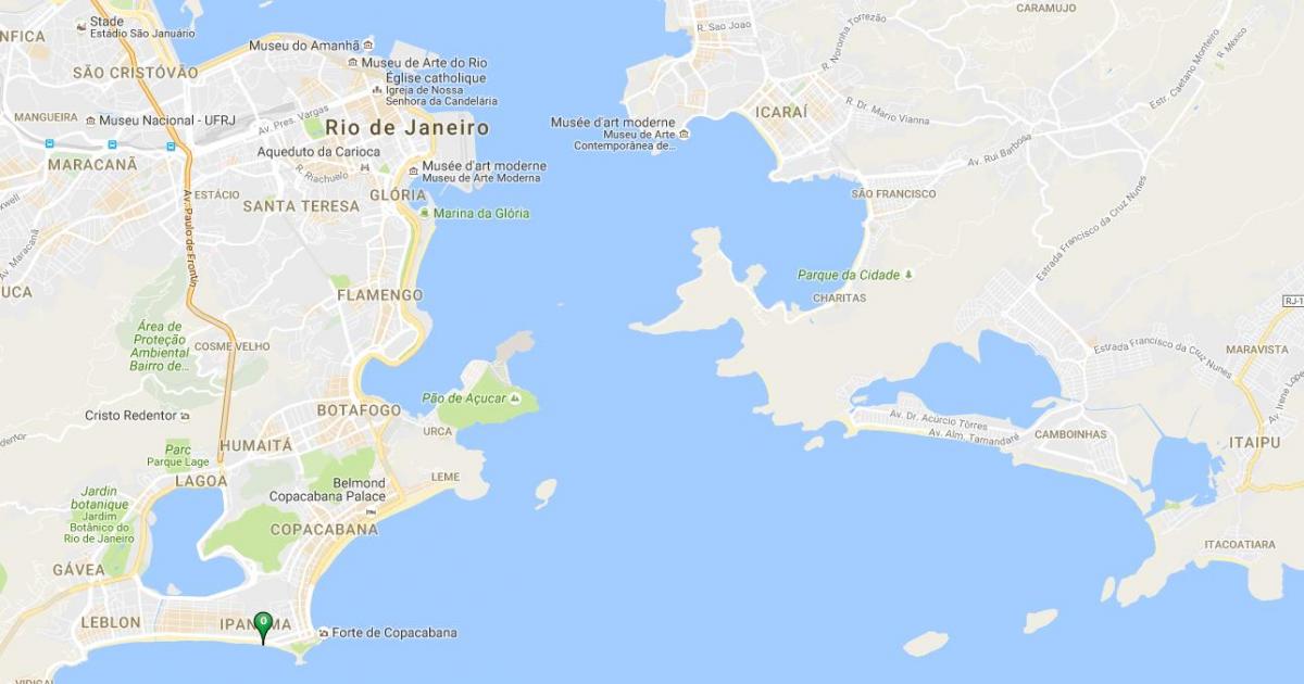 Kartes Ipanema beach
