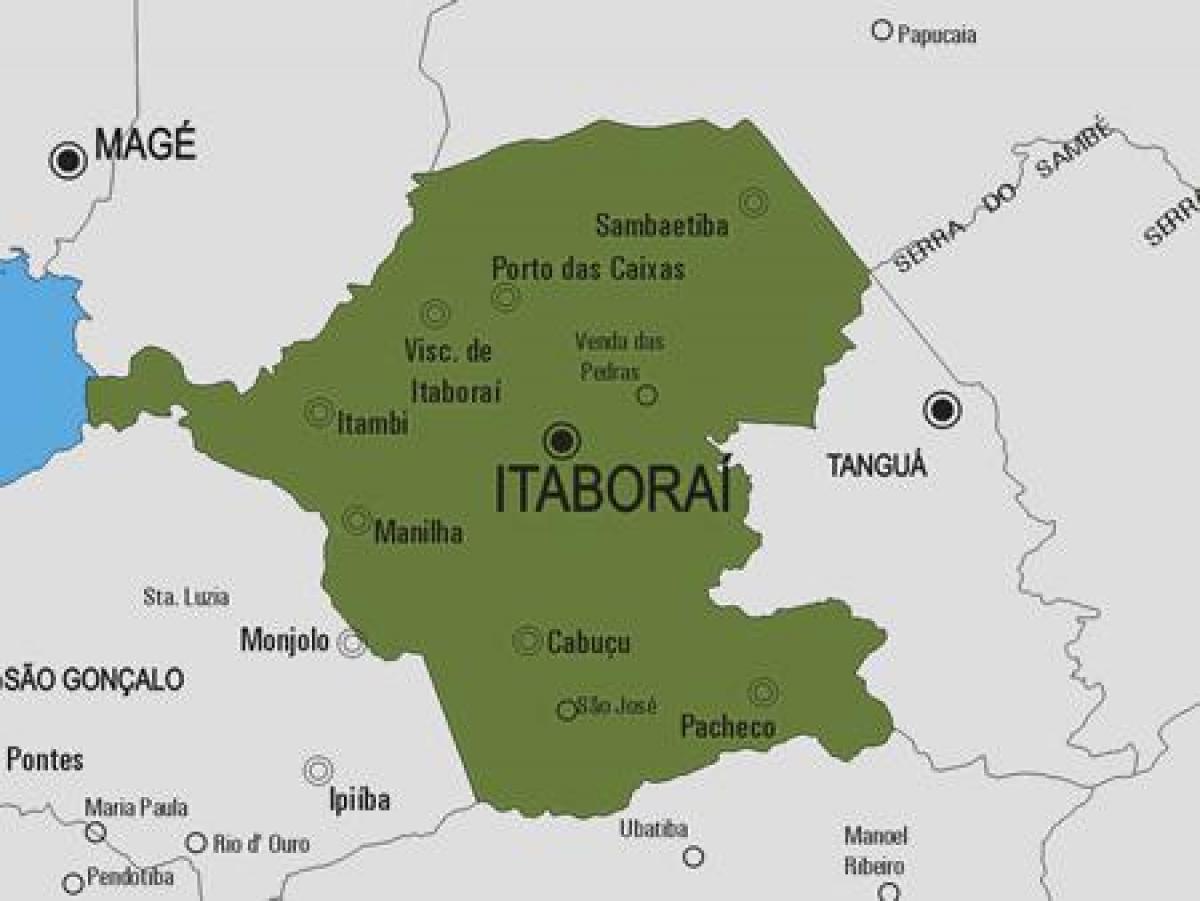 Karte Itaboraí pašvaldības