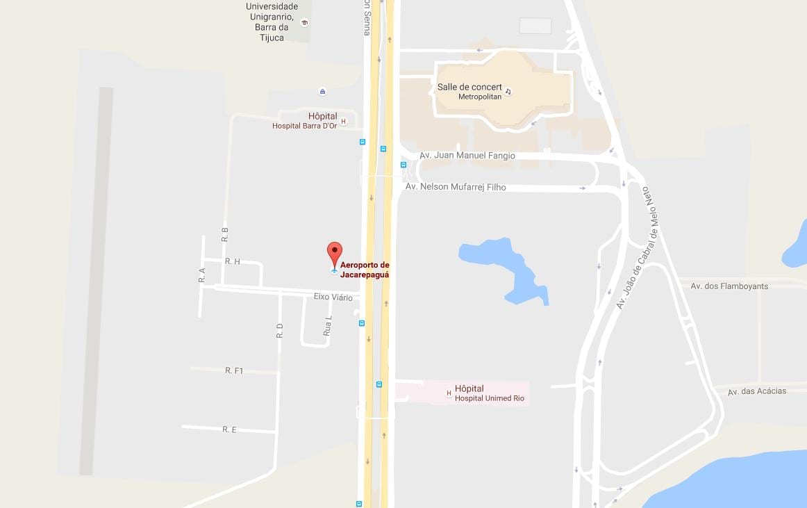 Karte Jacarepaguá-Roberto Marinho airport