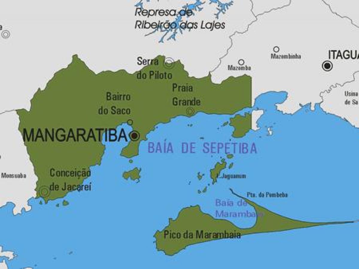 Karte Mangaratiba pašvaldības