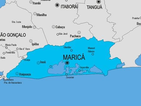 Karte Maricá pašvaldības