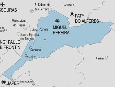 Karte Miguel Pereira pašvaldības