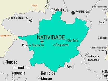 Karte Natividade pašvaldības
