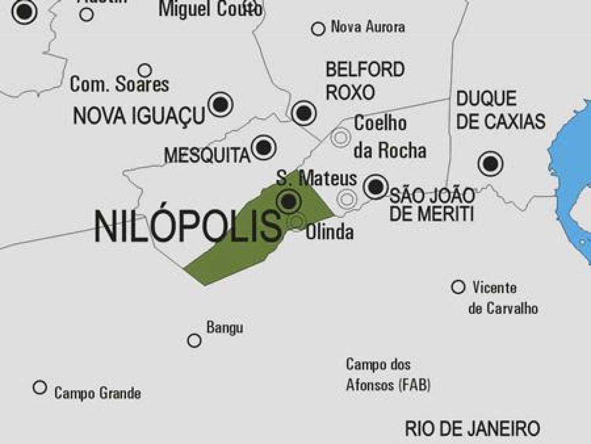 Karte Nilópolis pašvaldības