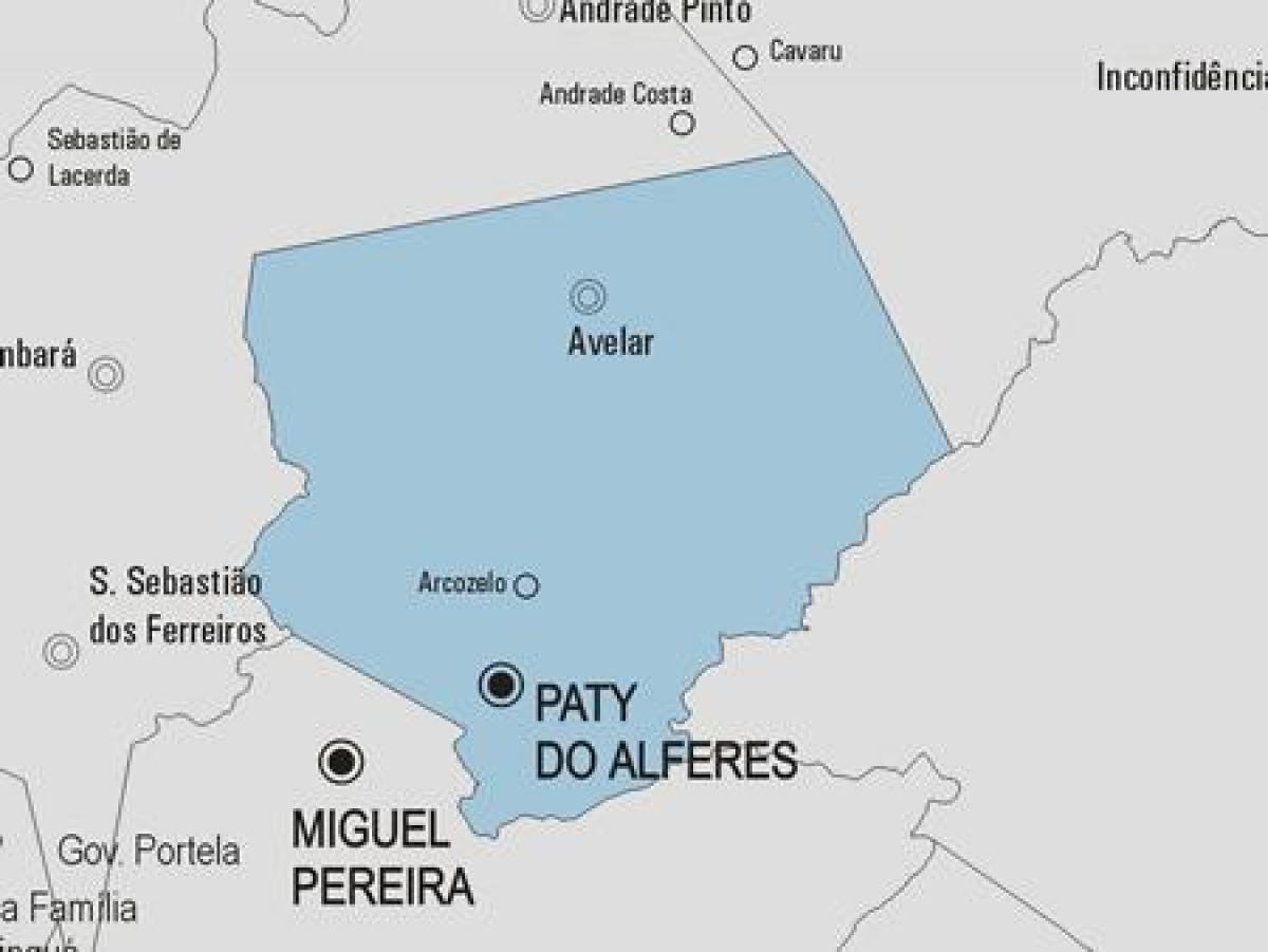Karte Paty do Alferes pašvaldības