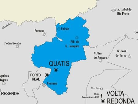 Karte Quatis pašvaldības