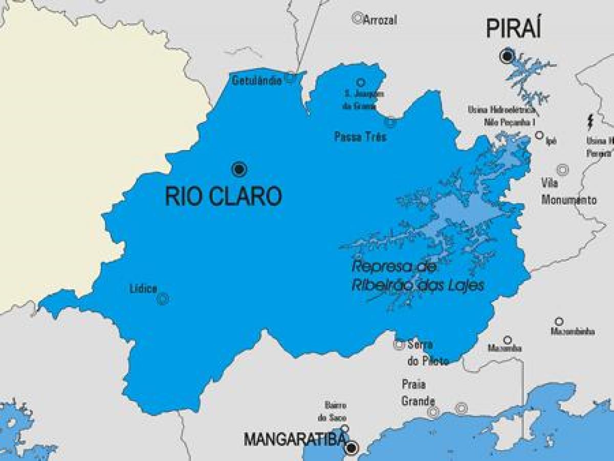 Karte Rio Claro pašvaldības