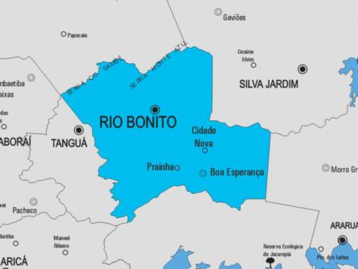 Karte Rio das Flores pašvaldības