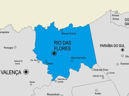 Karte Rio das Ostras pašvaldības