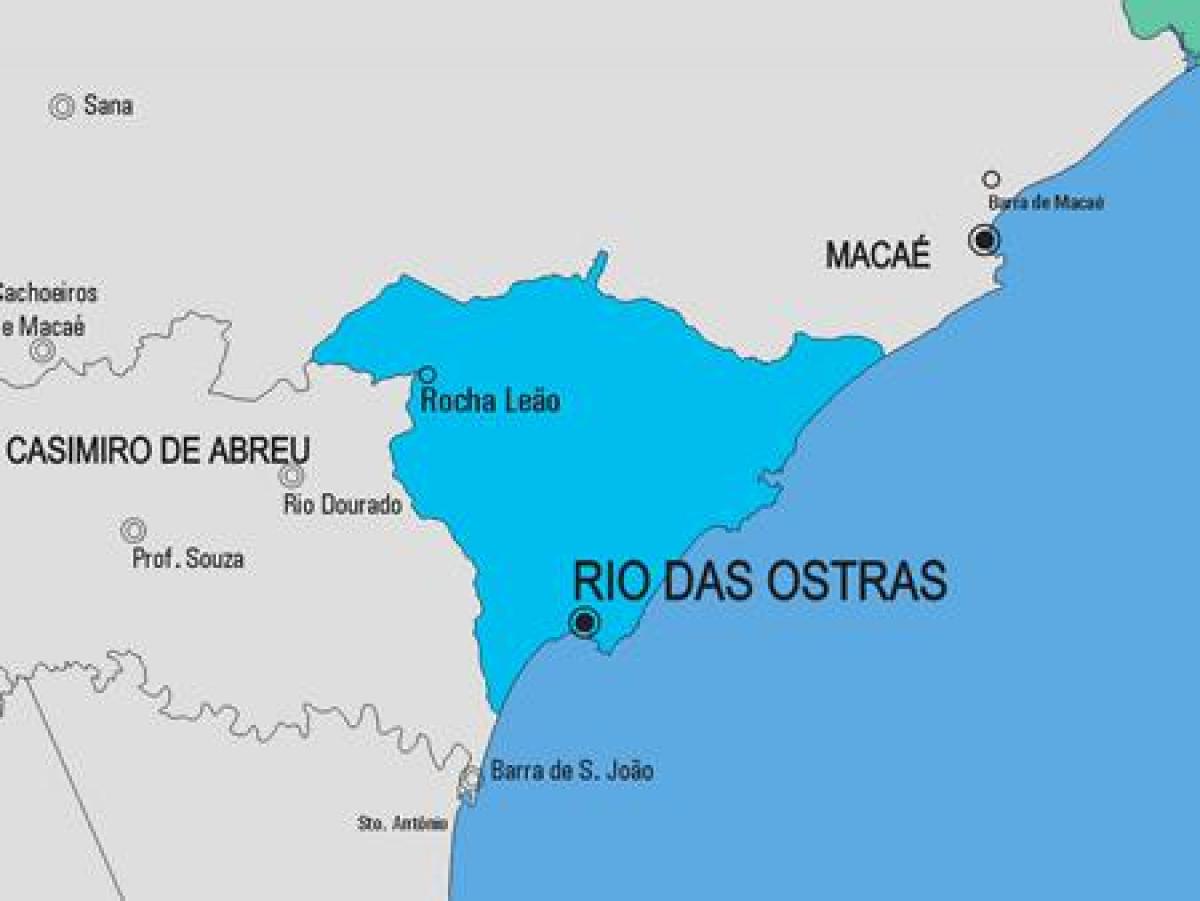 Karte Rio de Janeiro pašvaldības