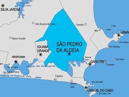 Karte São Pedro da Aldeia pašvaldības