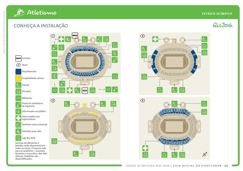 Karte stadionā olympique rio de janeiro