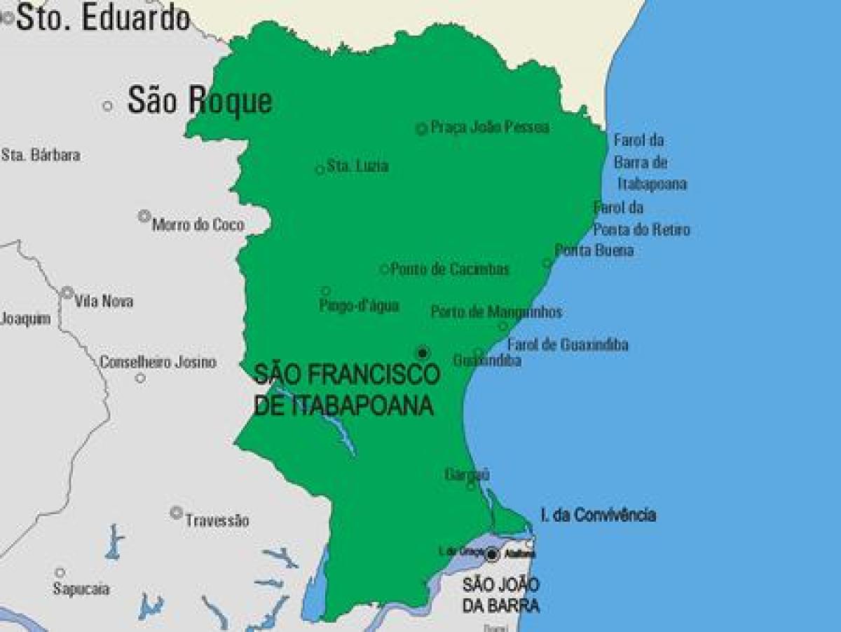 Karte São Fidélis pašvaldības