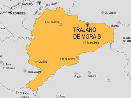 Karte Trajano de Morais pašvaldības