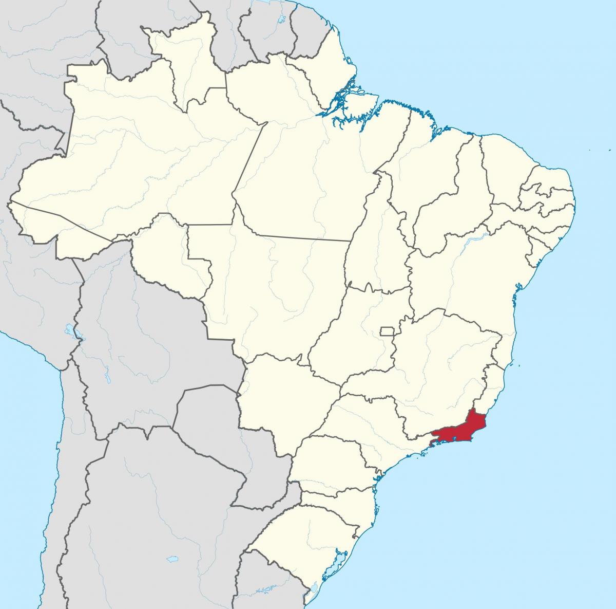 Karte Stāvokli Rio de Janeiro