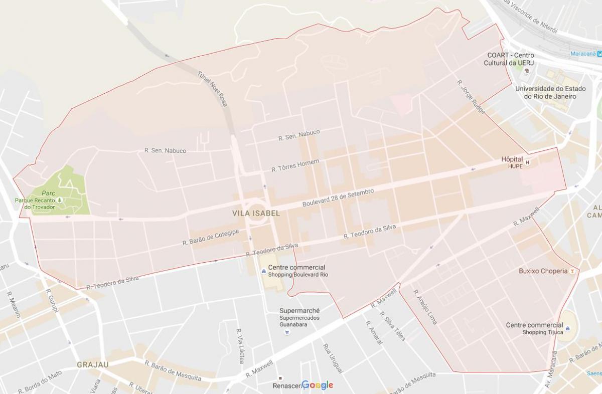 Karte Vila Isabel