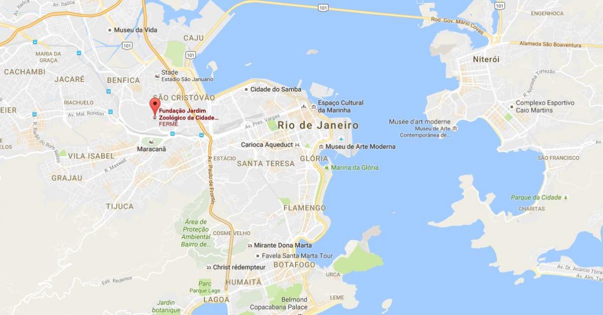 Karte Zoo Rio de Janeiro