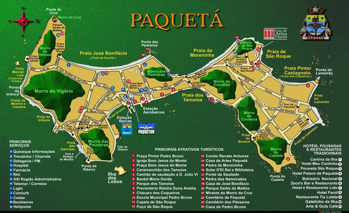 Karte Île de Paquetá