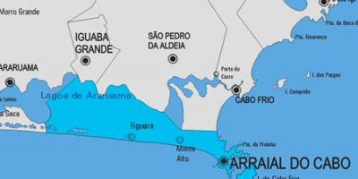 Karte Arraial do Cabo pašvaldības