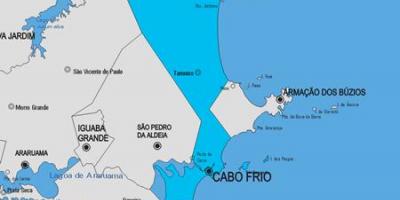 Karte Cabo Frio pašvaldības