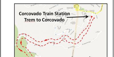 Karte Corcovado vilcienu