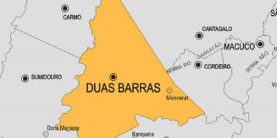 Karte Duas Barras pašvaldības