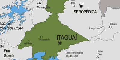 Karte Itaguaí pašvaldības