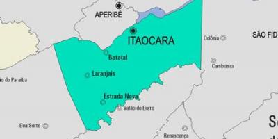 Karte Itaocara pašvaldības