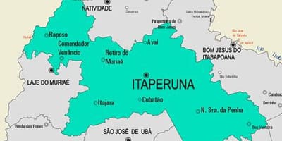Karte Itaperuna pašvaldības