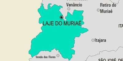 Karte Laje darīt Muriaé pašvaldības