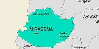 Karte Miracema pašvaldības