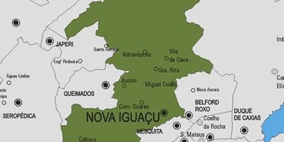 Karte Nova Iguaçu pašvaldības