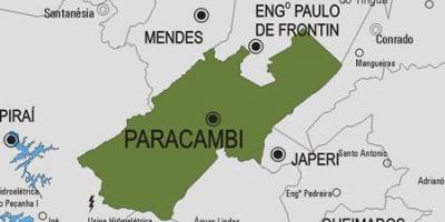 Karte Paracambi pašvaldības