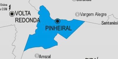 Karte Pinheiral pašvaldības