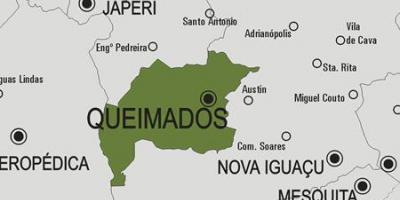 Karte Queimados pašvaldības