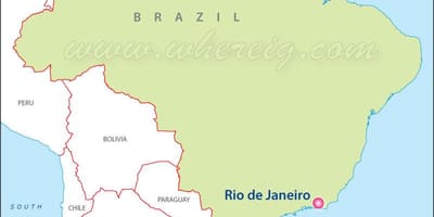 Karte Rio de Janeiro, Brazīlija