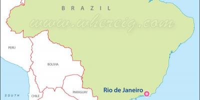 Karte Rio de Janeiro, Brazīlija