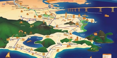 Karte Rio pieminekļi