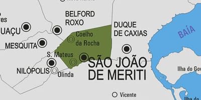 Karte São João de Meriti pašvaldības