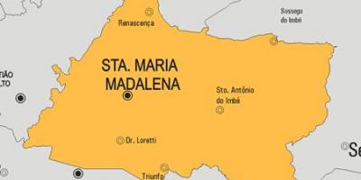 Karte Santa Maria Madalena pašvaldības